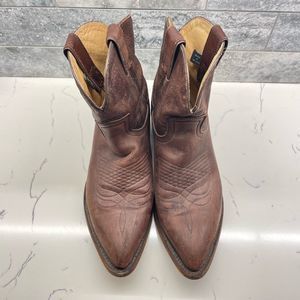 Frye Boots Billy Short Leather Western Cowgirl 7.5 Women